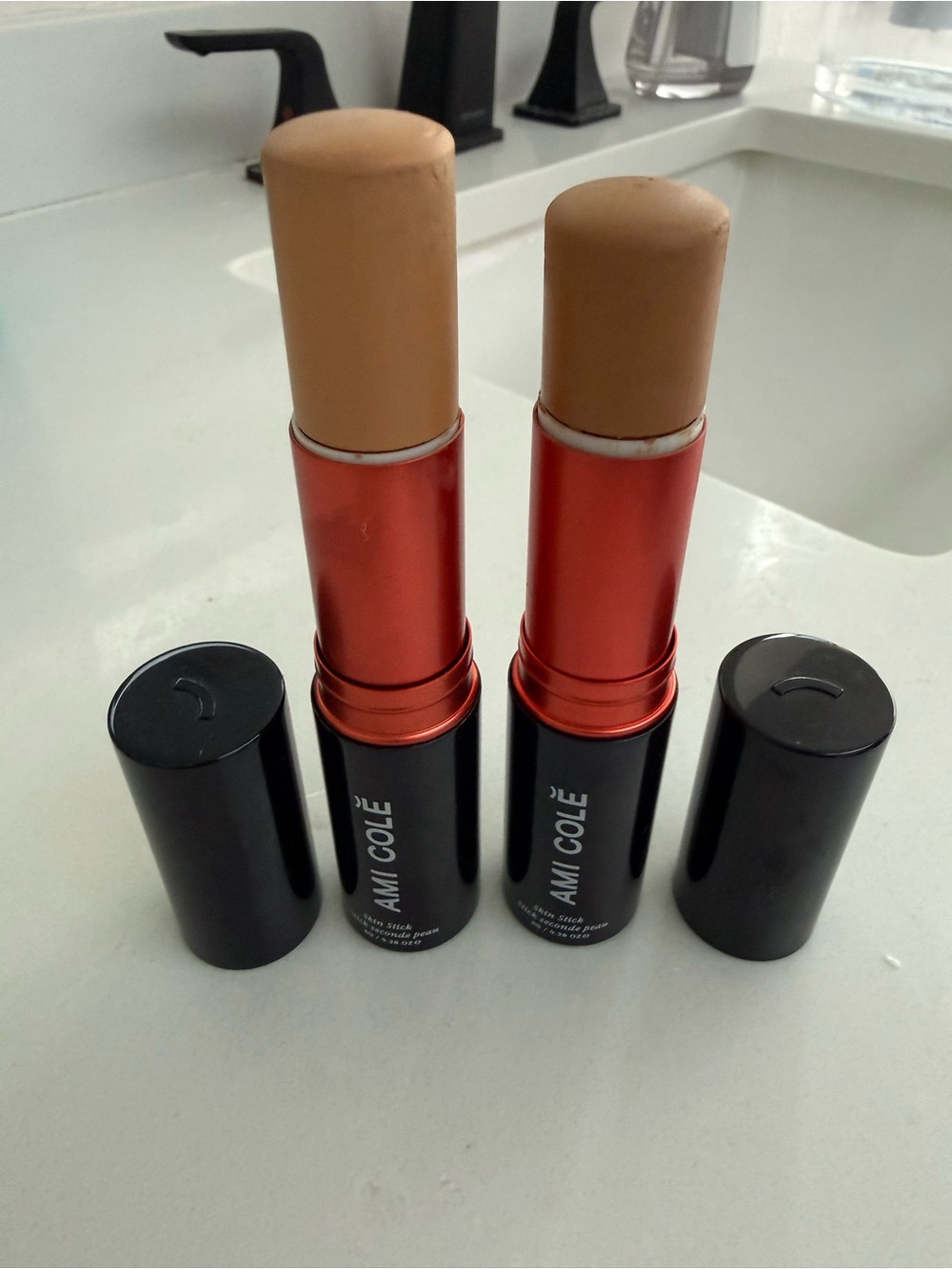 Ami Cole Skin Enhancing Foundation Stick x2: 320 & 340